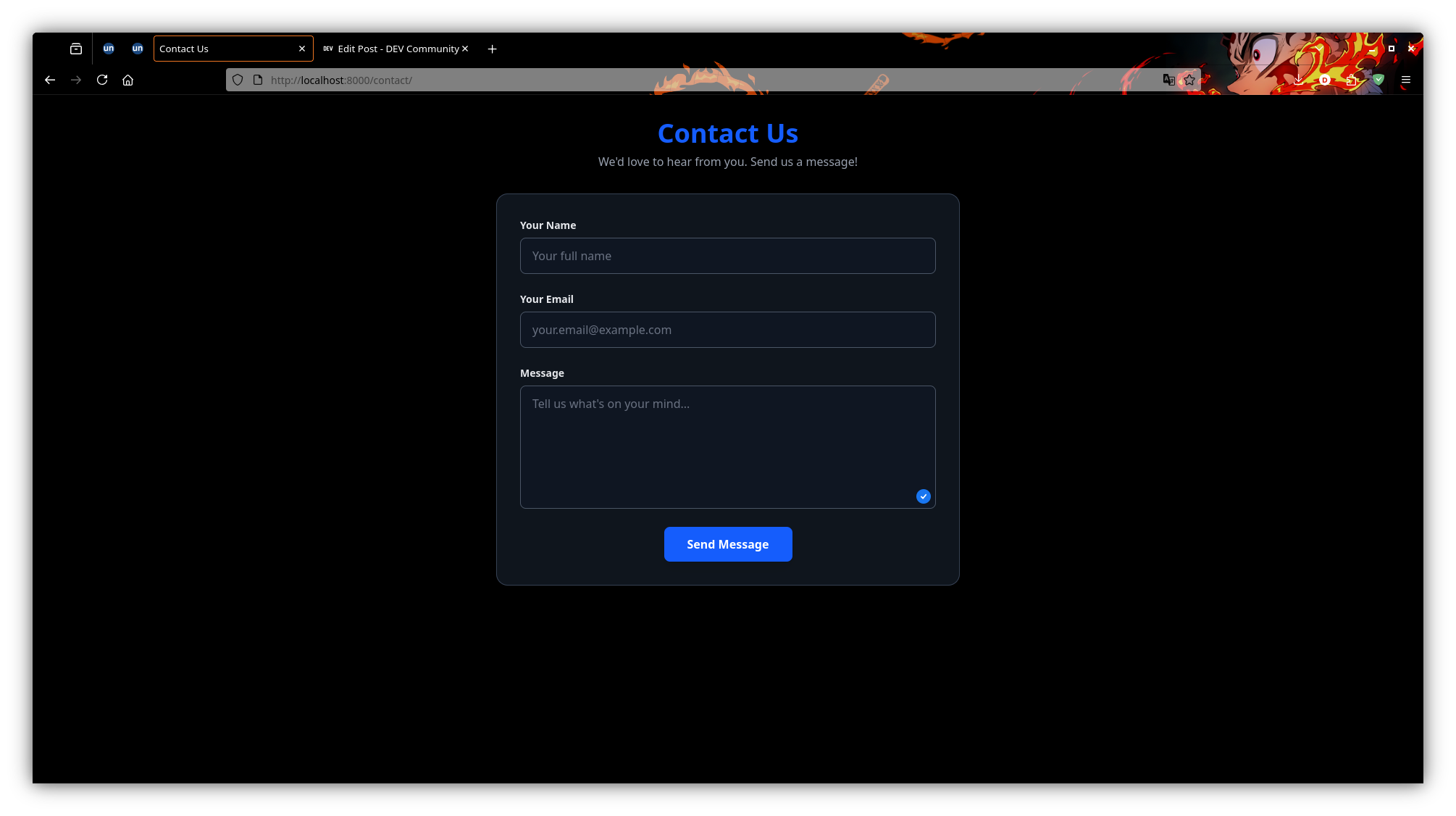 Contact Us page